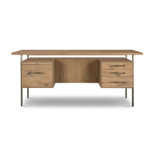 Four Hands - Bina - Lauren Desk - Natural Resawn Oak - 104607-002 veiw 1