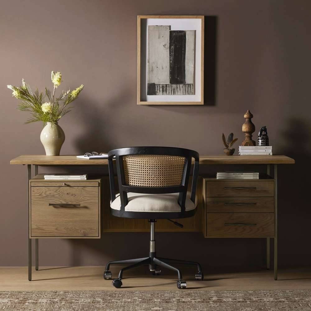 Four Hands - Bina - Lauren Desk - Natural Resawn Oak - 104607-002 veiw 9