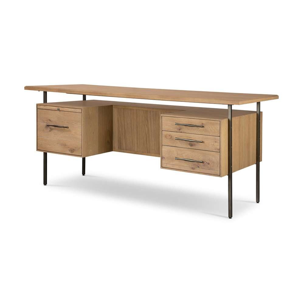 Four Hands - Bina - Lauren Desk - Natural Resawn Oak - 104607-002 veiw 12