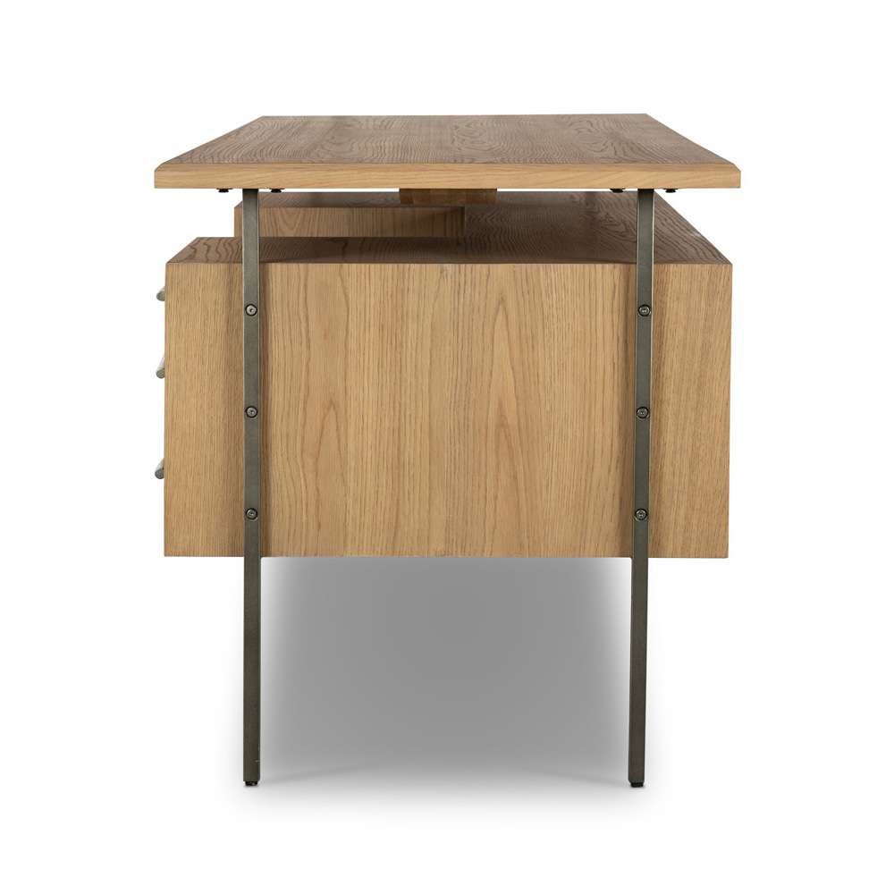 Four Hands - Bina - Lauren Desk - Natural Resawn Oak - 104607-002 veiw 13