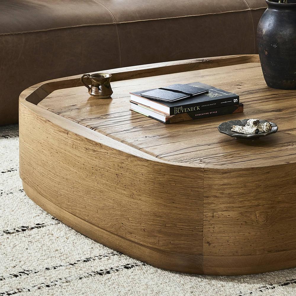 Four Hands - Bina - Leandro Coffee Table - Natural Reclaimed French Oak - 242130-003 veiw 10