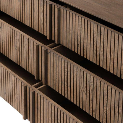 Four Hands - Bina - Leo 6 Drawer Dresser - Rustic Grey - 231733-002 veiw 8