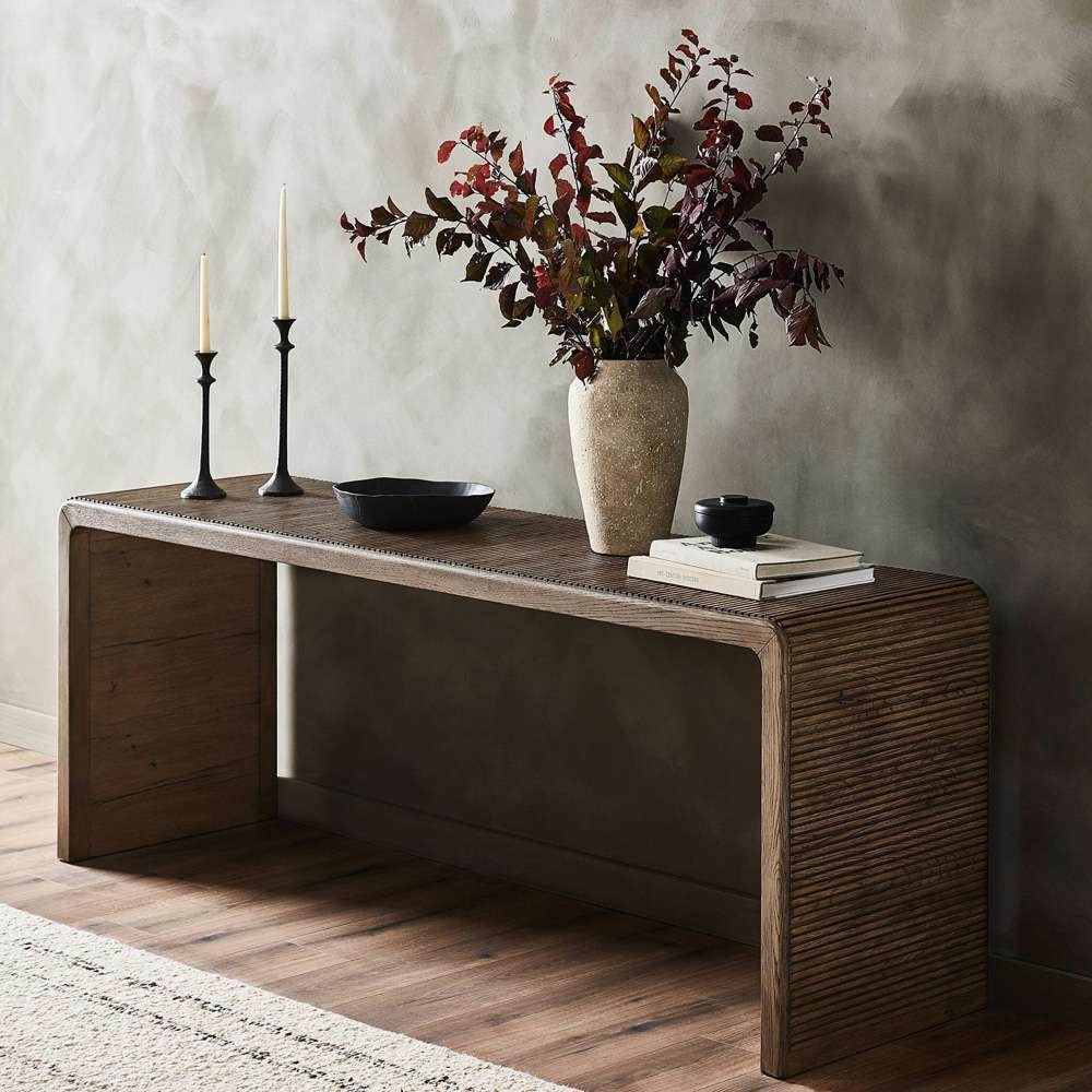 Four Hands - Bina - Leo Console Table - Rustic Grey - 231789-002 veiw 8