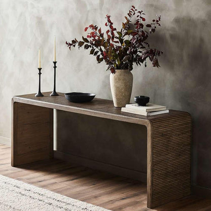 Four Hands - Bina - Leo Console Table - Rustic Grey - 231789-002 veiw 8