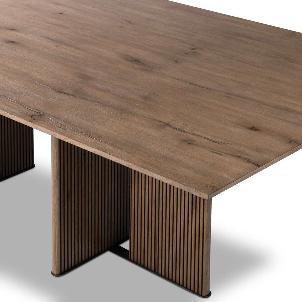 Four Hands - Bina - Leo Dining Table - Rustic Grey Veneer - 231848-002 veiw 2