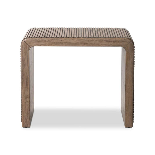 Four Hands - Bina - Leo End Table - Rustic Grey - 231793-002 veiw 1