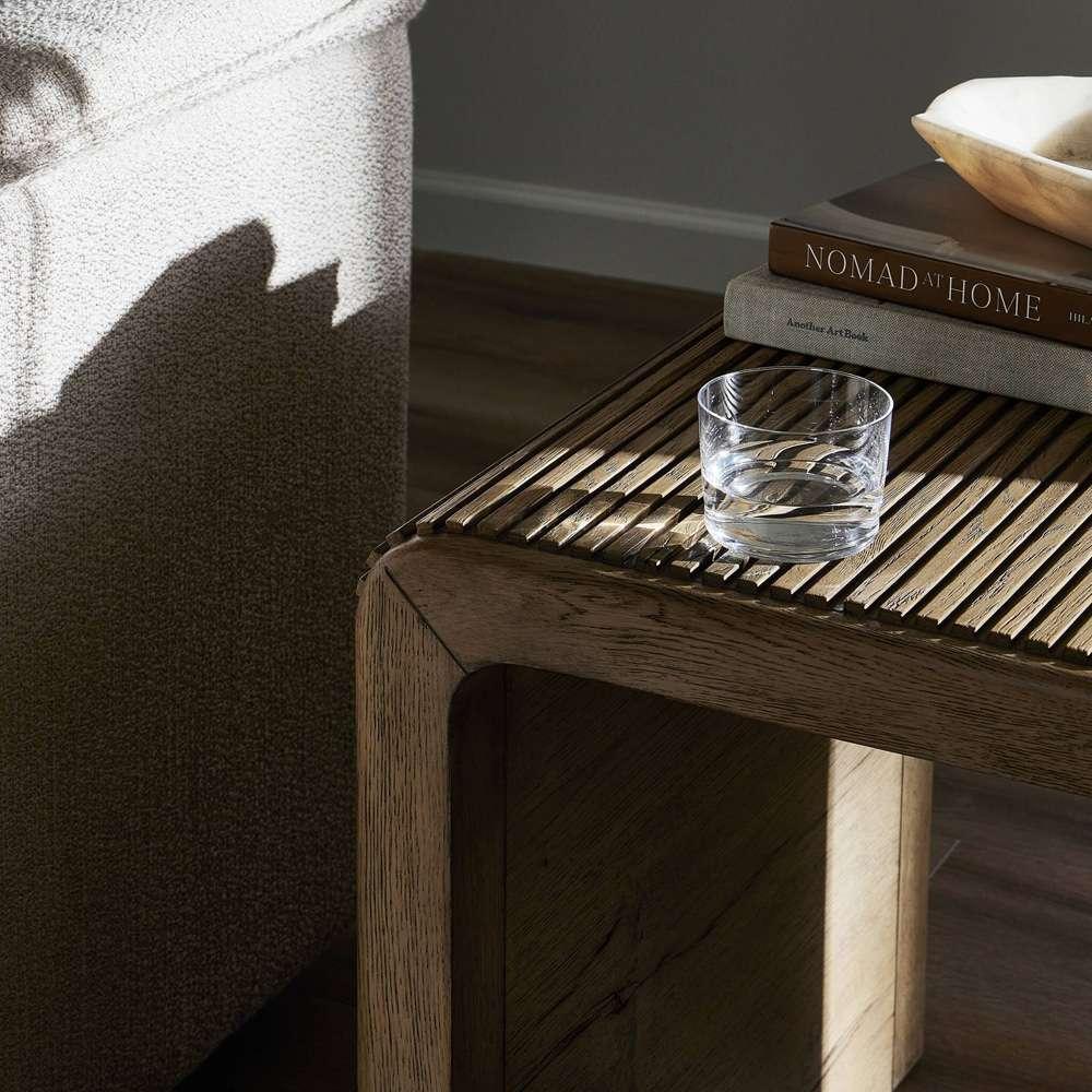 Four Hands - Bina - Leo End Table - Rustic Grey - 231793-002 veiw 4