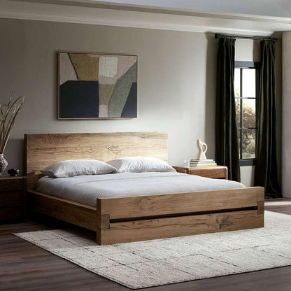 Four Hands - Bina - Lia Bed - Natural Reclaimed French Oak - Queen - 242174-001 veiw 9