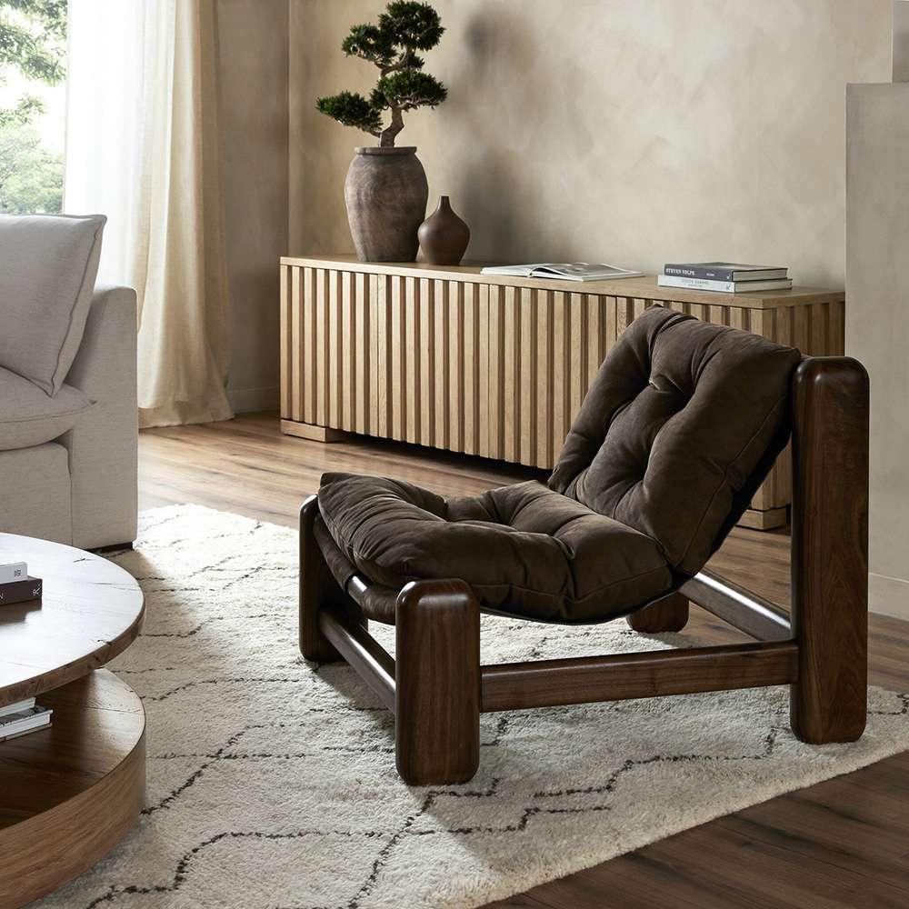 Four Hands - Bina - Lucio Chair - Nubuck Cigar - 242116-001 veiw 10