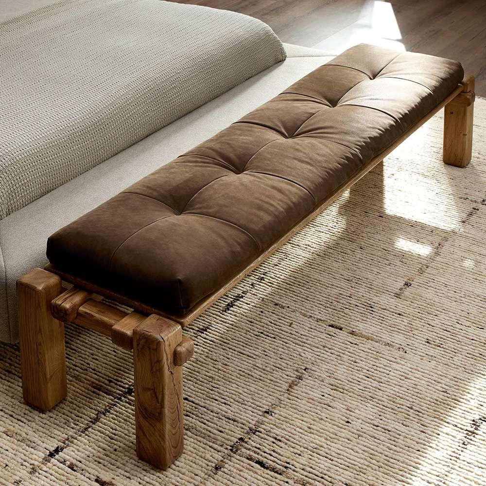 Four Hands - Bina - Marcia Accent Bench - French Oak - 242155-001 veiw 6
