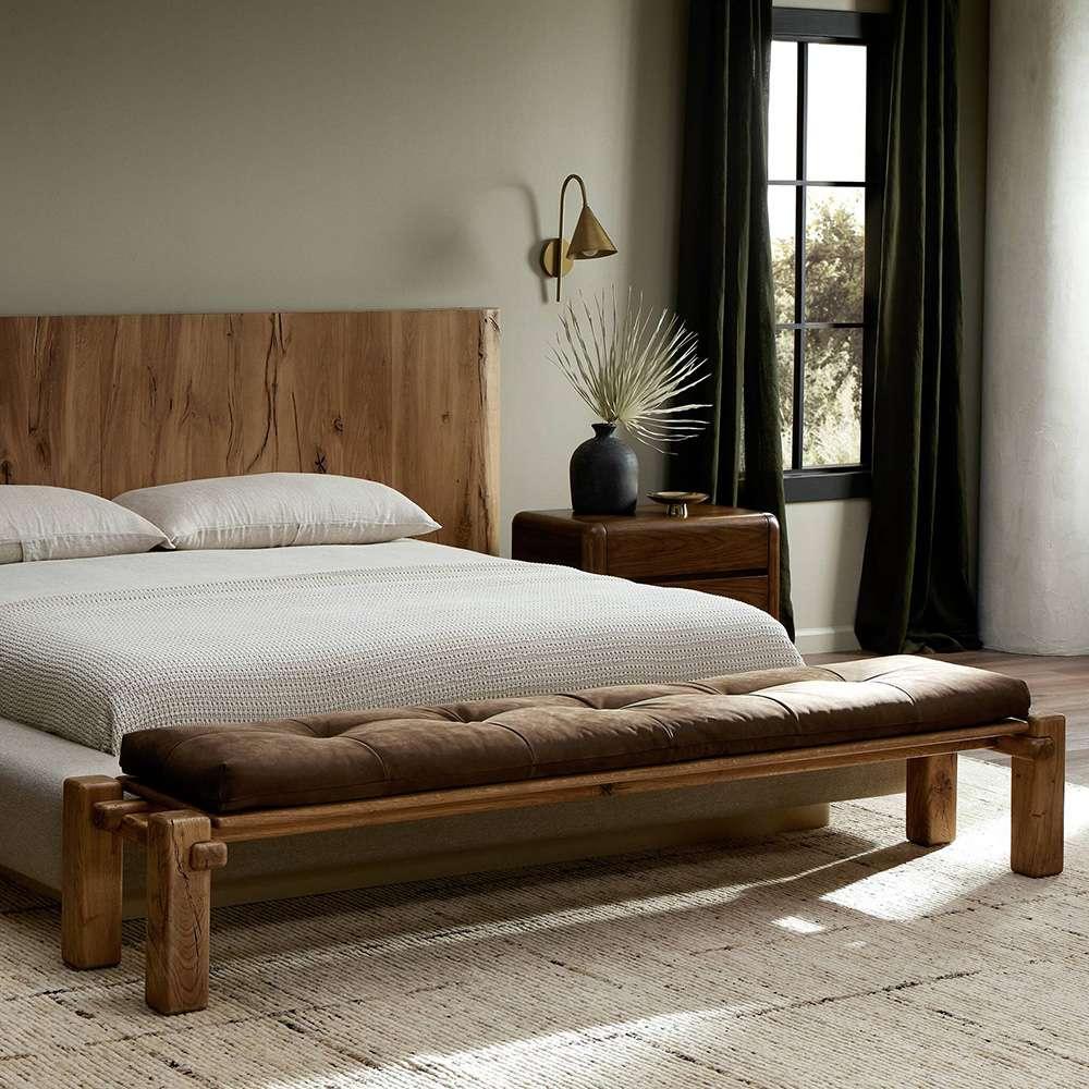 Four Hands - Bina - Marcia Accent Bench - French Oak - 242155-001 veiw 7