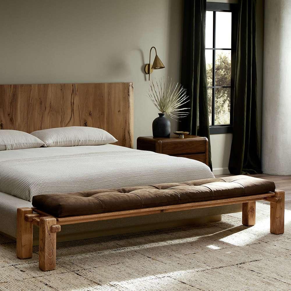 Four Hands - Bina - Marcia Accent Bench - French Oak - 242155-001 veiw 8