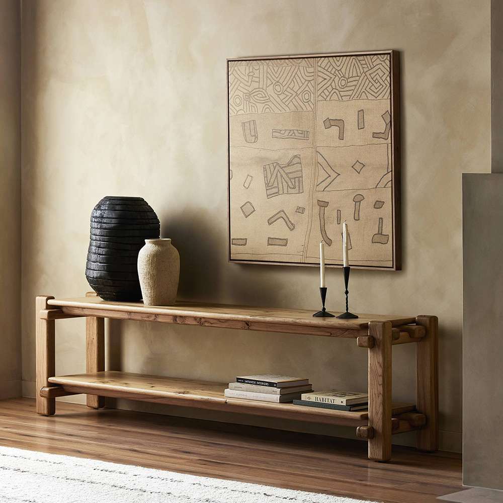 Four Hands - Bina - Marcia Low Console Table - French Oak - 242151-001 veiw 8