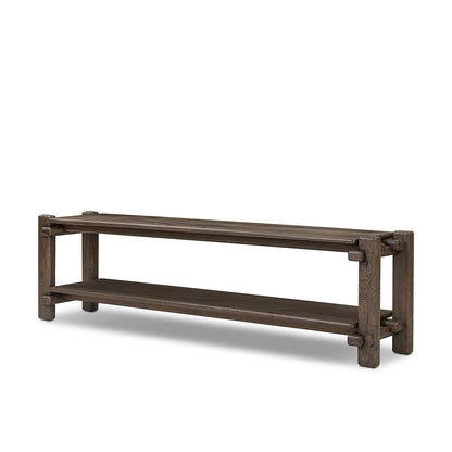 Four Hands - Bina - Marcia Low Console Table - Grey Reclaimed French Oak - 242151-002_CLOSEOUT view 1