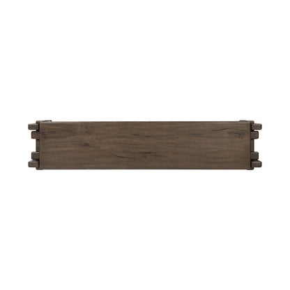 Four Hands - Bina - Marcia Low Console Table - Grey Reclaimed French Oak - 242151-002_CLOSEOUT view 4