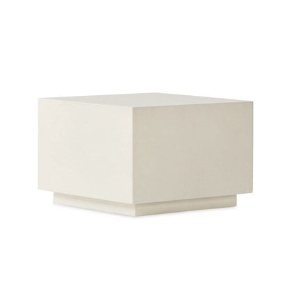 Four Hands - Bina - Parish Concrete Cube - White Concrete - 107702-003 veiw 1