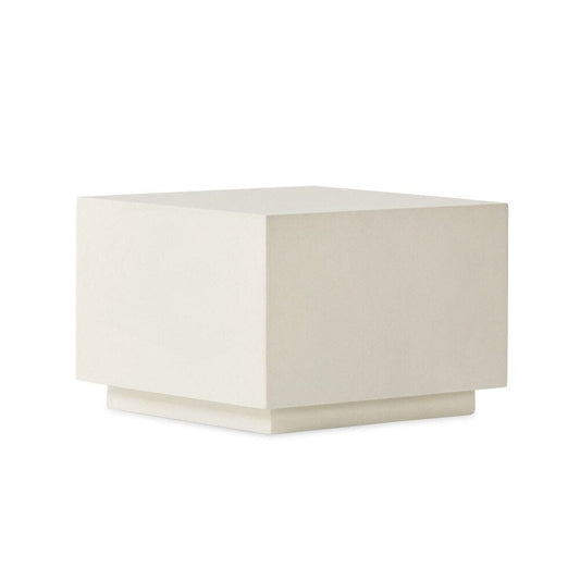 Four Hands - Bina - Parish Concrete Cube - White Concrete - 107702-003 veiw 1