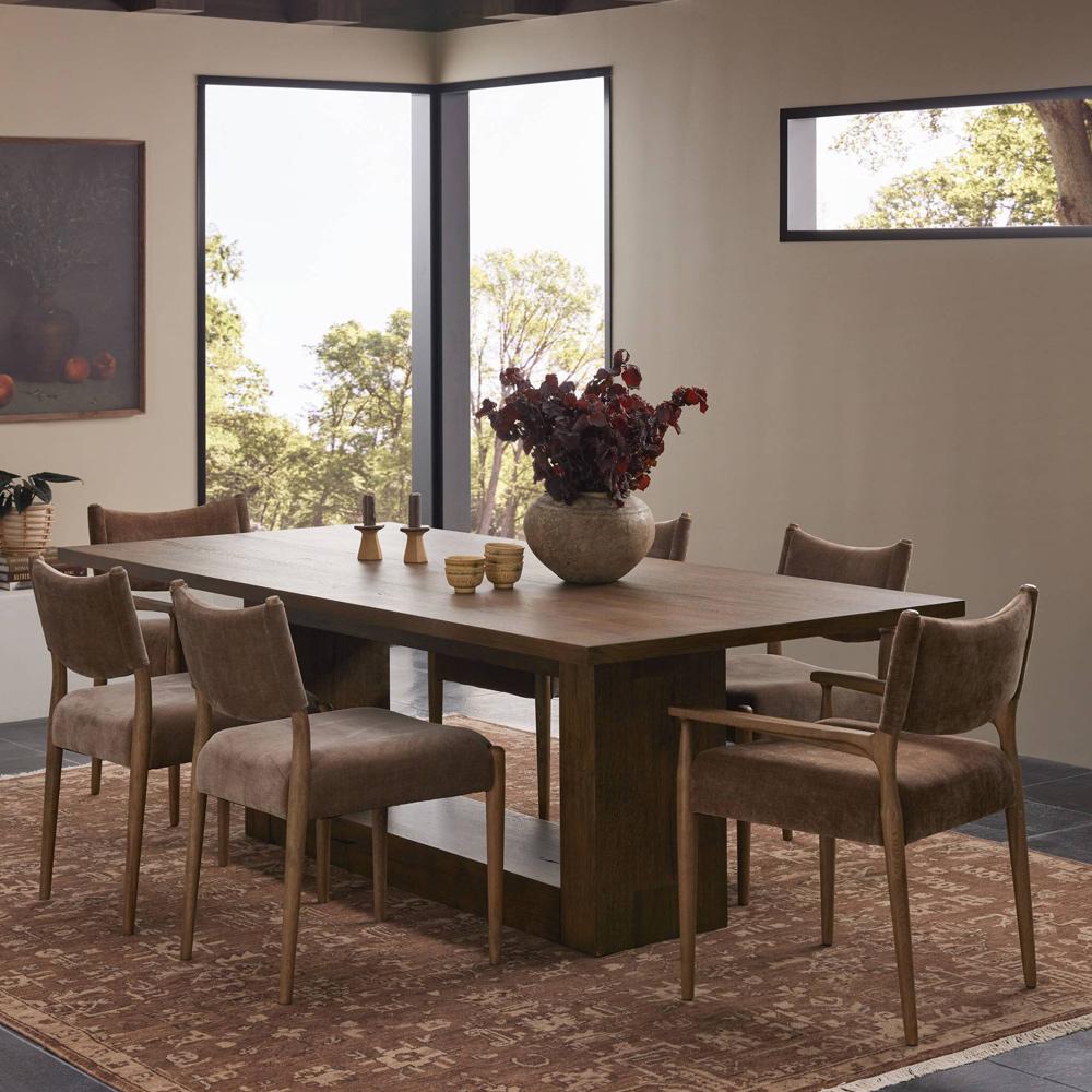 Four Hands - Bina - Perrin Dining Table 93in - Rustic Fawn Veneer - 228234-001 veiw 12