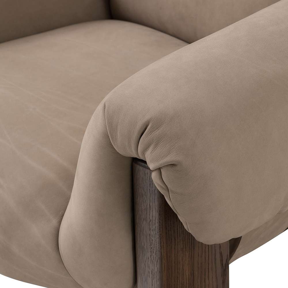Four Hands - Bina - Samena Chair - Nubuck Sand - 242115-001 veiw 4