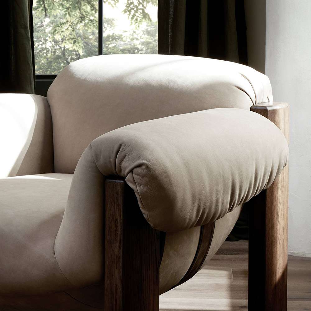 Four Hands - Bina - Samena Chair - Nubuck Sand - 242115-001 veiw 9