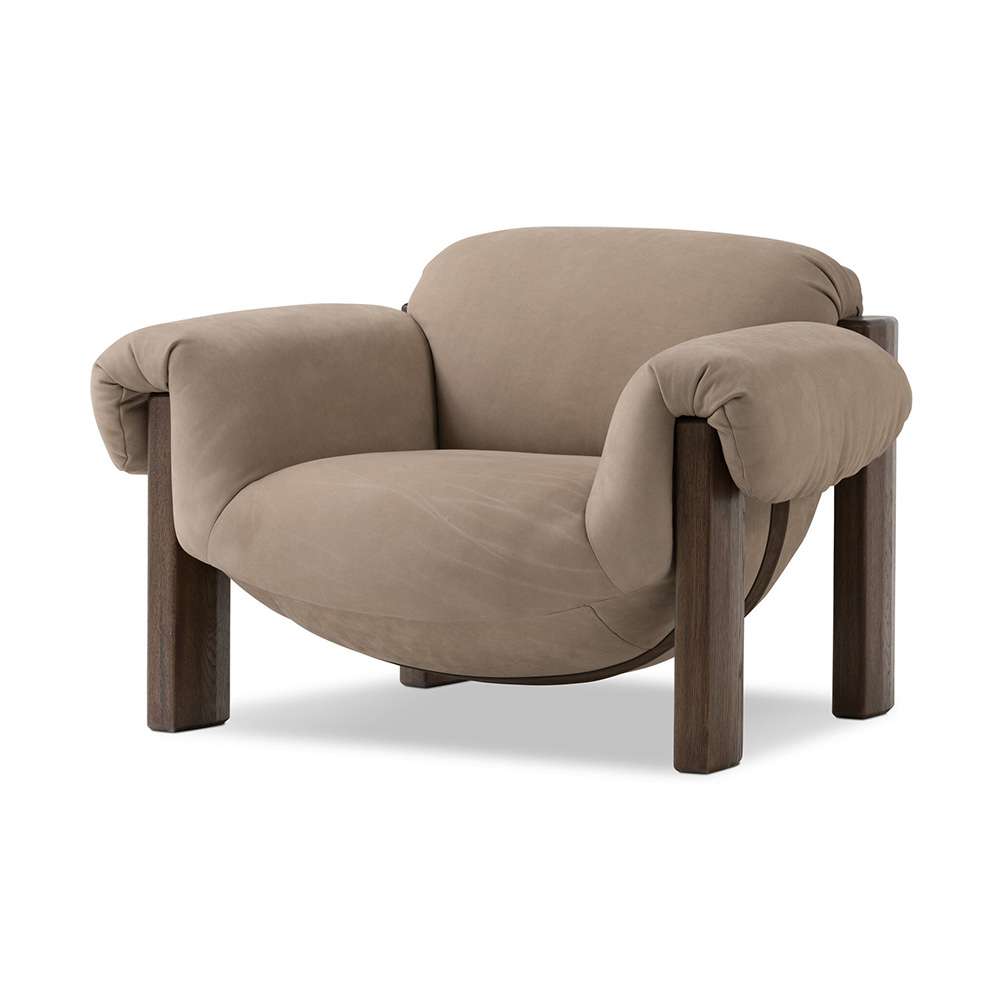Four Hands - Bina - Samena Chair - Nubuck Sand - 242115-001 veiw 11