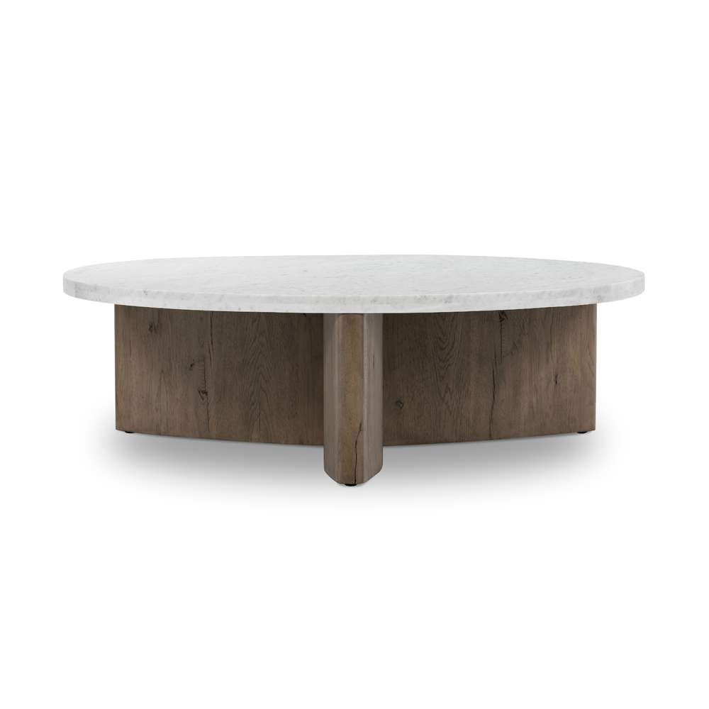 Four Hands - Bina - Toli Coffee Table-Italian White Marble - 228121-002 veiw 1
