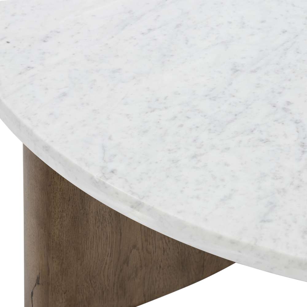 Four Hands - Bina - Toli Coffee Table-Italian White Marble - 228121-002 veiw 3