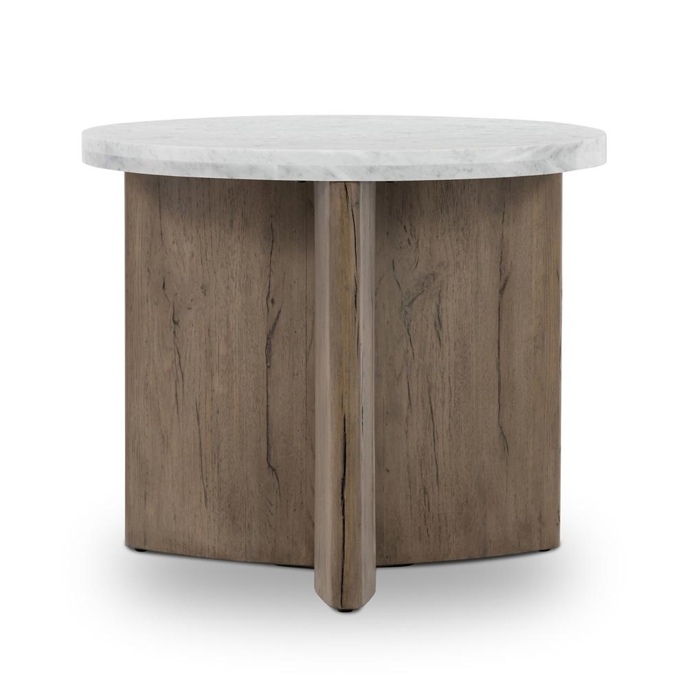 Four Hands - Bina - Toli End Table - Italian White Marble - 228128-002 veiw 2