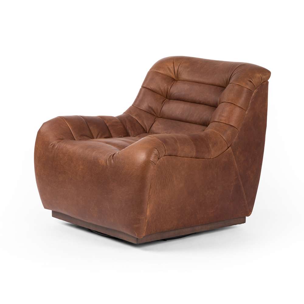 Four Hands - Binx Swivel Chair - Heirloom Sienna - 226429-002 veiw 1
