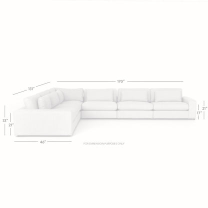 Four Hands - Bloor 6-Pc Sectional-Essence Natural - UATR-066-377-S11 veiw 2