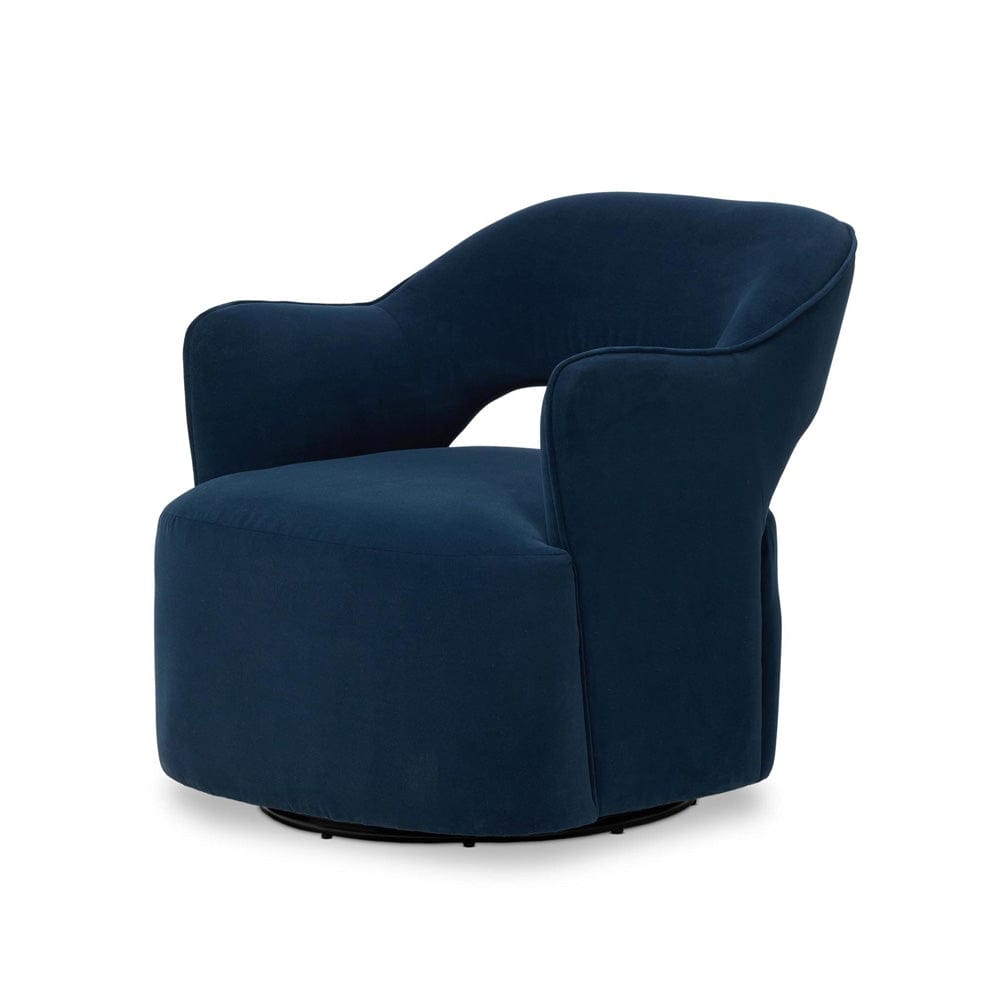 Four Hands - Blythe Swivel Chair - Crypton Henry Navy - 248103-002 view 2