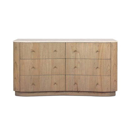 Four Hands - Boa 6 Drawer Dresser - Sandy Mindi Veneer - 249215-001 view 1