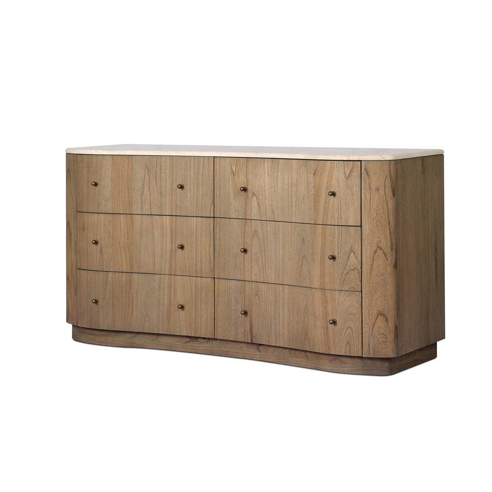 Four Hands - Boa 6 Drawer Dresser - Sandy Mindi Veneer - 249215-001 view 2