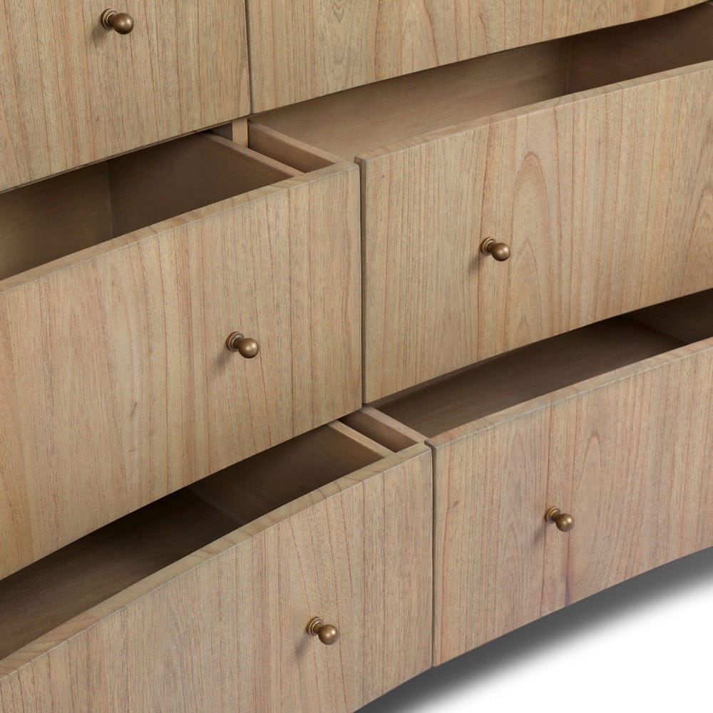 Four Hands - Boa 6 Drawer Dresser - Sandy Mindi Veneer - 249215-001 view 8
