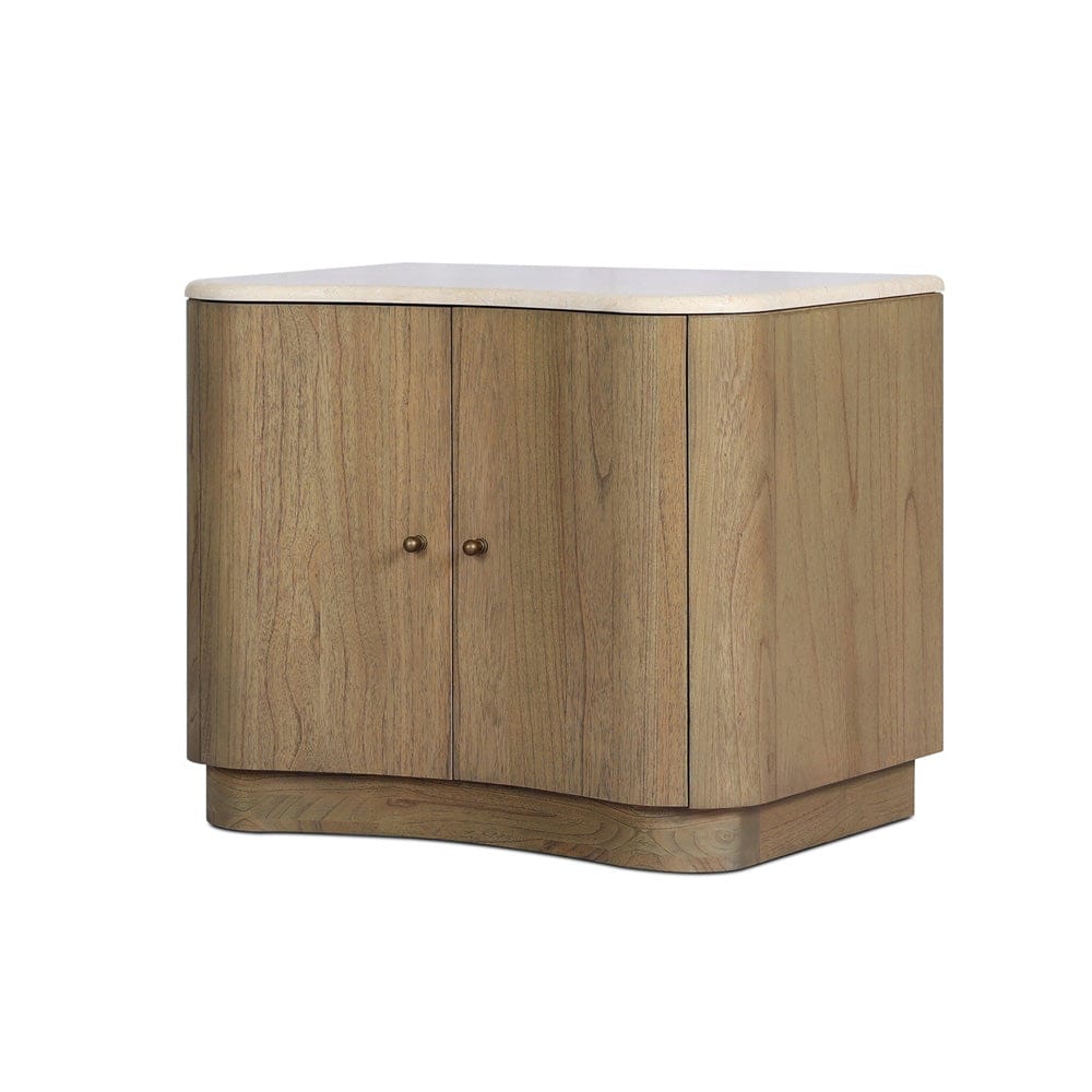 Four Hands - Boa Nightstand - Cream Marble - 249219-001 view 2