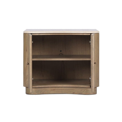 Four Hands - Boa Nightstand - Cream Marble - 249219-001 view 4