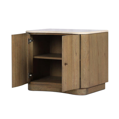 Four Hands - Boa Nightstand - Cream Marble - 249219-001 view 6
