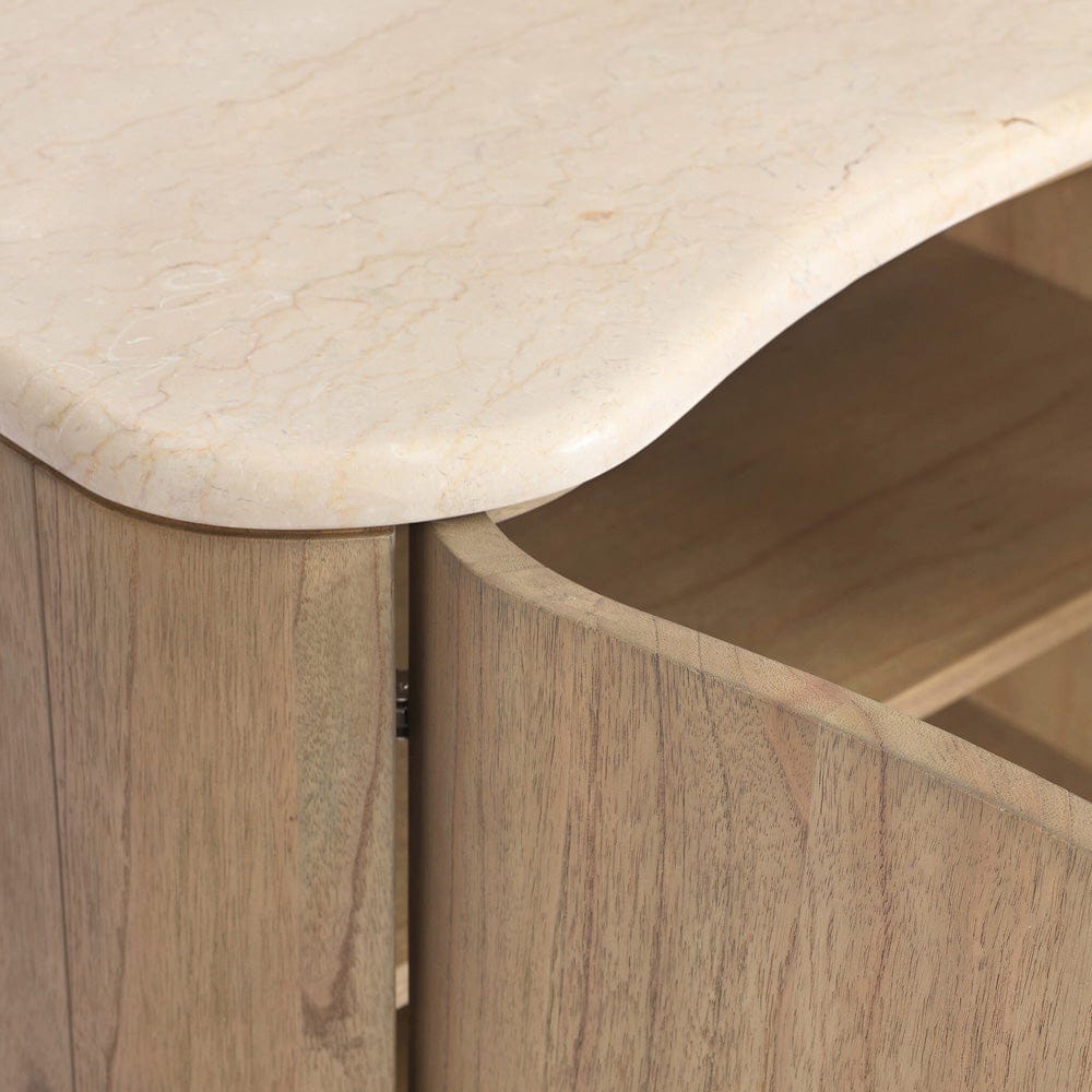 Four Hands - Boa Nightstand - Cream Marble - 249219-001 view 8