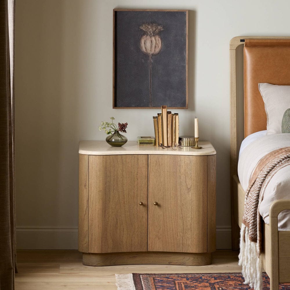 Four Hands - Boa Nightstand - Cream Marble - 249219-001 view 12