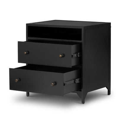 Four Hands - Bolton - Belmont 2 Drawer Nightstand - Black - 104440-003 veiw 3