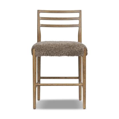 Four Hands - Bolton - Glenmore Bar + Counter Stool - Taupe Shearling - 226032-034_CLOSEOUT view 2