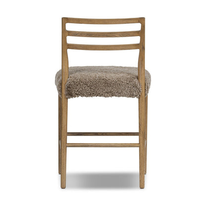 Four Hands - Bolton - Glenmore Bar + Counter Stool - Taupe Shearling - 226032-034_CLOSEOUT view 4
