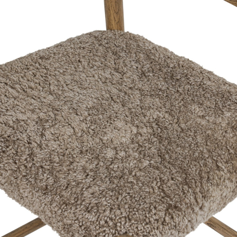 Four Hands - Bolton - Glenmore Bar + Counter Stool - Taupe Shearling - 226032-034_CLOSEOUT view 9