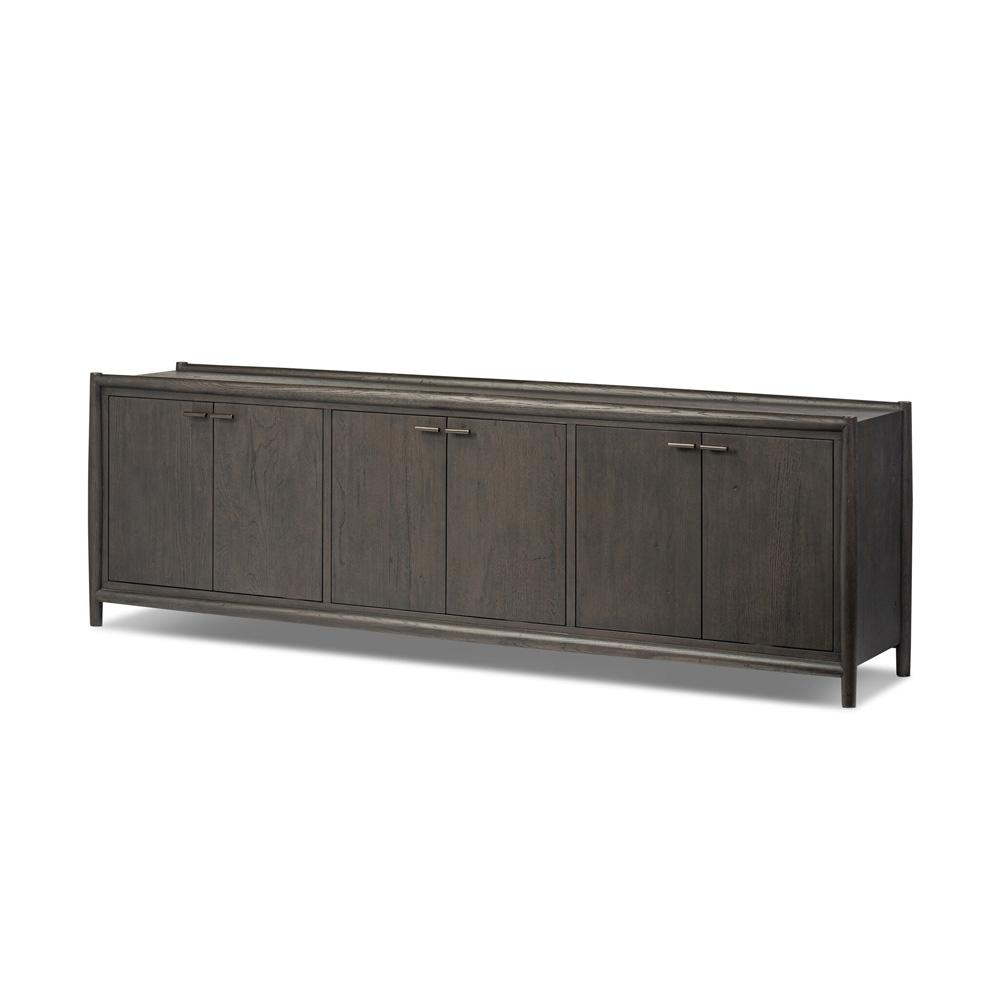 Four Hands - Bolton - Glenview 6 Door Sideboard - Cracked Smoked Black Veneer - 236124-002 veiw 1