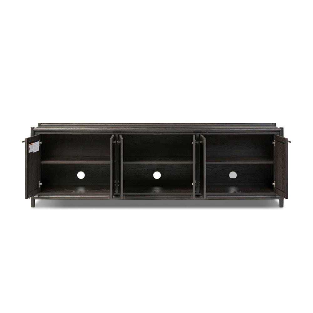 Four Hands - Bolton - Glenview 6 Door Sideboard - Cracked Smoked Black Veneer - 236124-002 veiw 3