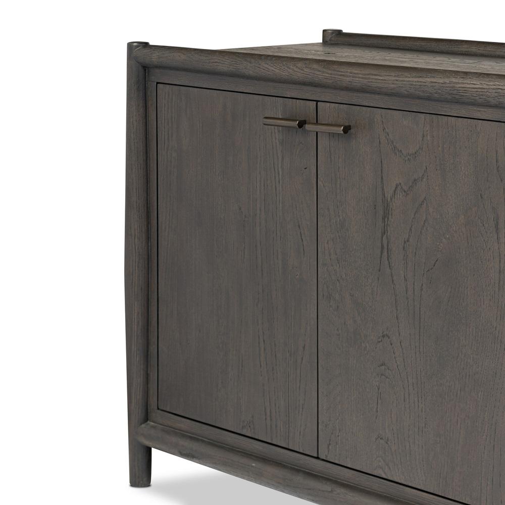 Four Hands - Bolton - Glenview 6 Door Sideboard - Cracked Smoked Black Veneer - 236124-002 veiw 7