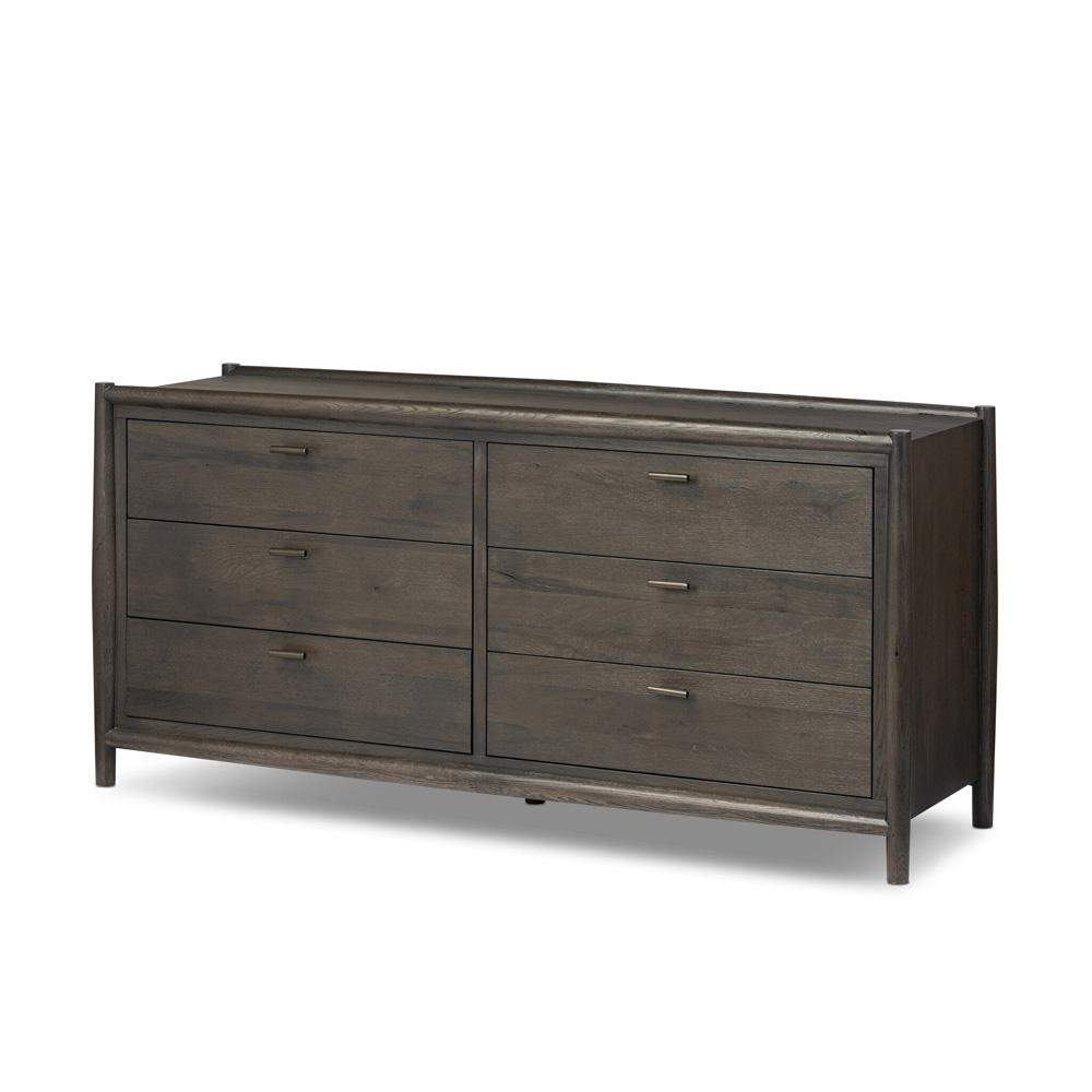 Four Hands - Bolton - Glenview 6 Drawer Dresser - Cracked Smoked Black Veneer - 236472-002 veiw 1