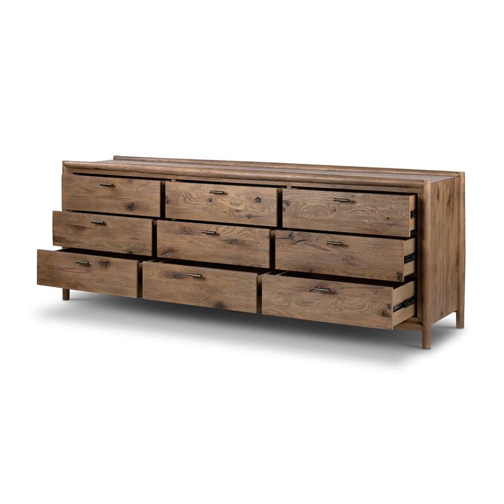 Four Hands - Bolton - Glenview 9 Drawer Dresser-Weathered Oak - 237095-001 veiw 4