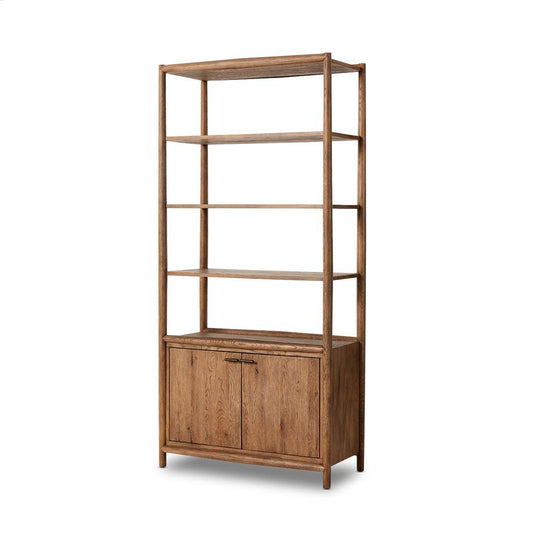 Four Hands - Bolton - Glenview Bookcase-Weathered Oak - 236400-001 veiw 1