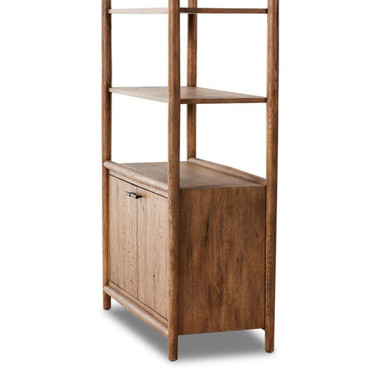 Four Hands - Bolton - Glenview Bookcase-Weathered Oak - 236400-001 veiw 2